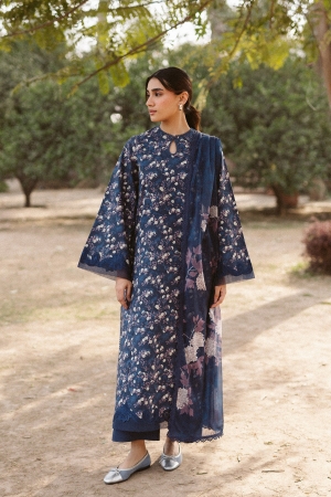 Ayzel by Afrozeh Embroidered Lawn Suits Unstitched 3 Piece D-08 Evana - Core Collection