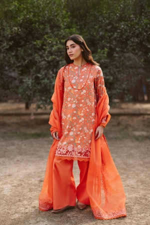 Ayzel by Afrozeh Embroidered Lawn Suits Unstitched 3 Piece D-02 Celine - Core Collection