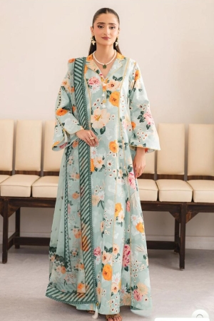 Alizeh Luxury Lawn Prints 3PC Un-Stitched Suit - AF-PL-6060