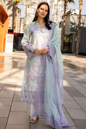 Carnation by Rang Rasiya Embroidered Lawn Suits Unstitched 3 Piece RR25CS D-07 Isabella - Summer Collection