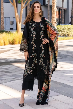 Carnation by Rang Rasiya Embroidered Lawn Suits Unstitched 3 Piece RR25CS D-13 Sophie - Summer Collection