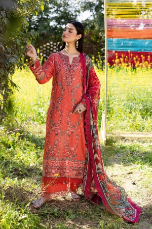 Ramsha - Riwayat Luxury Lawn Embroidered 3PC Un-Stitched Suits - RY25-1205