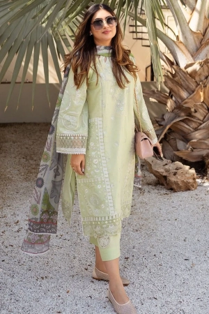 Siraa by Sadaf Fawad Khan Embroidered Lawn Suit Unstitched 3 Piece SDF24SL Helen B - Summer Collection