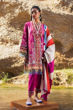 Sana Safinaz Luxury Lawn Embroidered Collection - SSL-14A