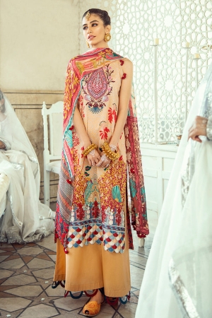Cross Stitch Luxury Lawn Embroidered Suits Unstitched 3 Piece Collection - Ruby Musk- 09
