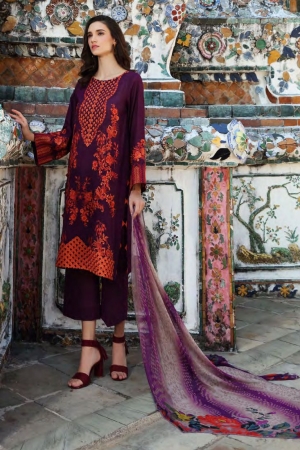 Charizma Embroidered Swiss Lawn Suits Unstitched 3 Piece CRZ23-CSV-01 - Summer Collection