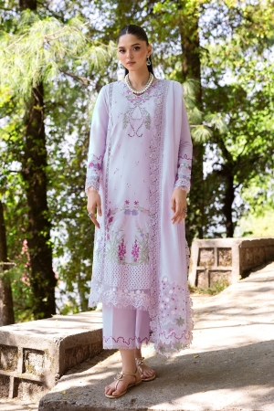 Saira Shakira Embroidered Lawn Suits Unstitched 3 Piece SSR25C FAYE 7-A - Summer Collection