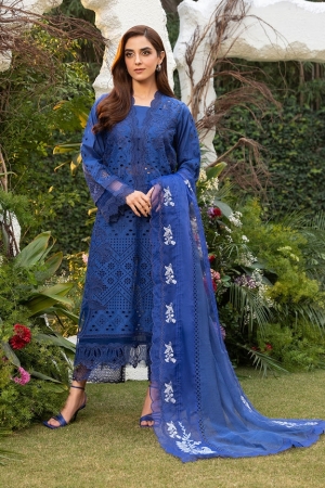 Sobia Nazir Embroidered Lawn Suit Unstitched 3 Piece SN25LL D-1B - Summer Collection