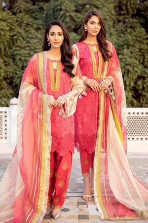 Charizma Signature Embroidered Lawn Suit Unstitched 3 Piece CRSL0-D09 - Eid Collection