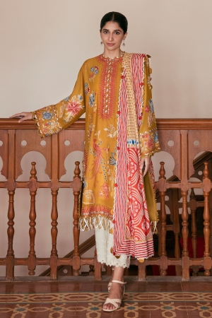 Zaha By Khadijah Shah Embroidered Lawn Suits Unstitched 3 Piece ZKS23FU ZF 23-02 Derin-