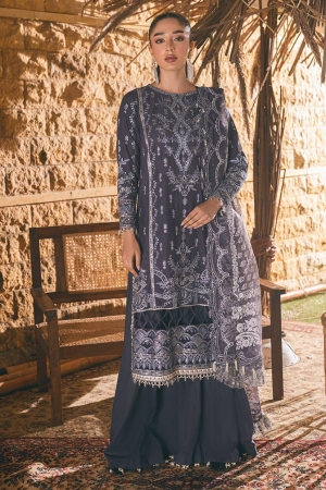 Sagar Kinaray by Zarposh Embroidered Lawn Suits Unstitched 3 Piece ZP25S Kiral - Summer Collection