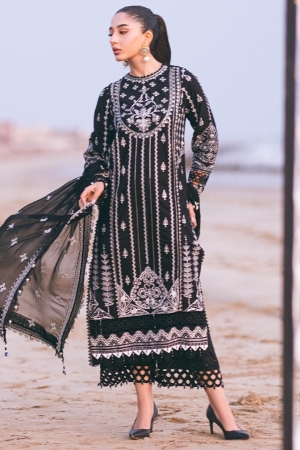 Sagar Kinaray by Zarposh Embroidered Lawn Suits Unstitched 3 Piece ZP25S Sawika - Summer Collection