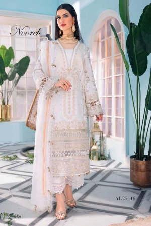 Afsana By Anaya Embroidered Lawn Suits Unstitched 3 Piece AKC22A AL22-16 Nooreh - Luxury Collection-