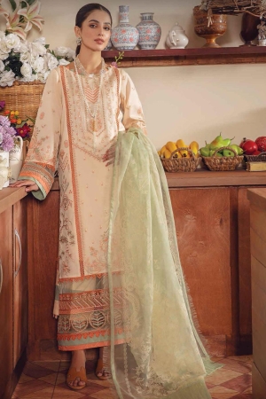 Rang Rasiya Embroidered Lawn Suits Unstitched 3 Piece RR22EL 13 Kiwi - Summer Collection