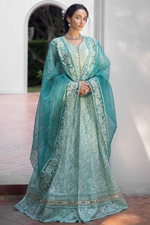 Roohi By Mushq Embroidered Organza Suit Unstitched 4 Piece MQ24R Meera - Luxury Collection