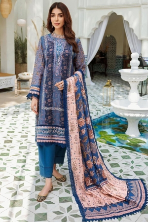 Noor by Sadia Asad Embroidered Woolen Shawl Collection - D-2-B