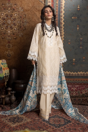 Adan Libas Luxury Chikankari Lawn Embroidered Series by Ayesha Zia -ALAZ-01