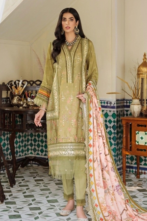 Noor by Sadia Asad Embroidered Woolen Shawl Collection - D-7-B