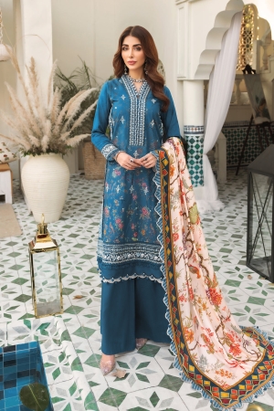 Noor by Sadia Asad Embroidered Woolen Shawl Collection - D-7-A