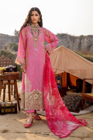 Adan Libas Luxury Lawn Embroidered Series by Hafsah Zia -ALHZ-102