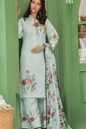 Coco Cord's Luxury Lawn Prints 3Pc Unstitched Suits - ALZ-Coco-08