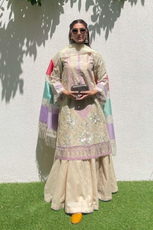 Zara Shahjahan Embroidered Lawn Suits Unstitched 3 Piece ZSJ22E Bahaar B - Luxury Collection--