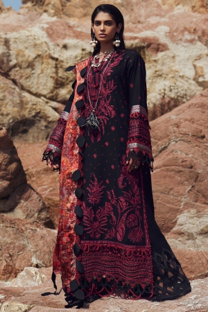 Mirage By Elan Embroidered Slub Khaddar Suits Unstitched 3 Piece EL22M EW21-07 MEDEA - Winter Collection -