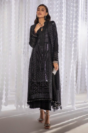 Sana Safinaz Embroidered Kurnool Badla Collection – K221-005A-CZ – Luxury Winter Collection