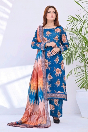 Kayseria Luxury Lawn Prints 3Pc Unstitched Collection - 01