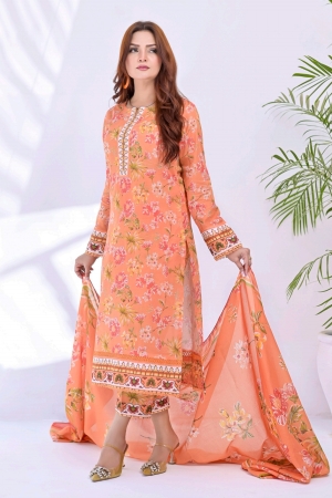 Kayseria Luxury Lawn Prints 3Pc Unstitched Collection - 04