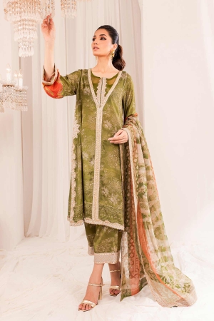 Tabeer By Charizma Embroidered Silk Suits Unstitched 3 Piece CRZ23TS CTW-10 - Winter Collection