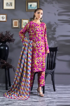 Salina by Regali - Separate Luxury Prints 3Pc Unstitched Collection’25 – SKPS-CH2-06