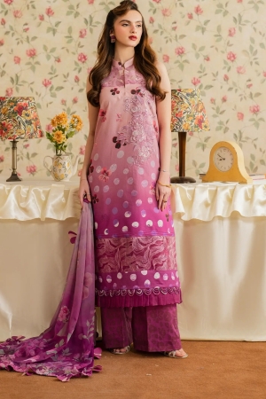 Asifa and Nabeel Embroidered Lawn Suits Unstitched 3 Piece AN25MV MSLV25-11 Dosti - Summer Collection