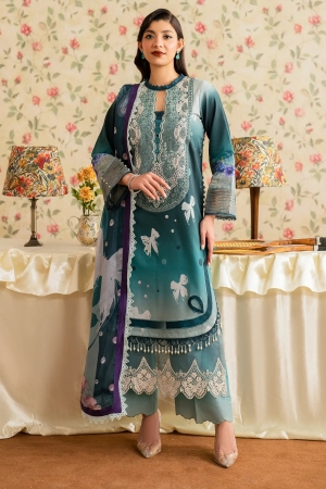 Asifa and Nabeel Embroidered Lawn Suits Unstitched 3 Piece AN25MV MSLV25-09 Jal - Summer Collection