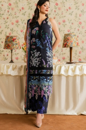 Asifa and Nabeel Embroidered Lawn Suits Unstitched 3 Piece AN25MV MSLV25-10 Mehtab - Summer Collection