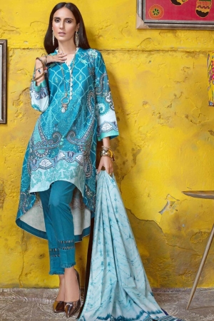 Gul Ahmed Printed Khaddar Suits Unstitched 3 Piece GA21JW K-12007 - Winter Collection