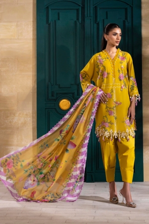 Sana Safinaz Luxury Muzlin Embroidered Lawn – M251-013B-3CL