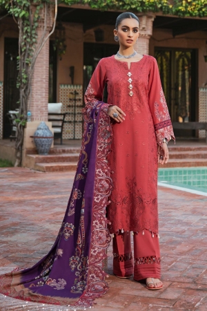 Maya by Nureh Embriodered Slub Khaddar Suits Unstitched 3 Piece NU21MK NW-37 KYSAR - Winter Collection