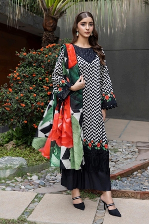 Salina Luxury Khaddar Prints 3Pc Unstitched Collection'25 - SKPCH-1-25-01