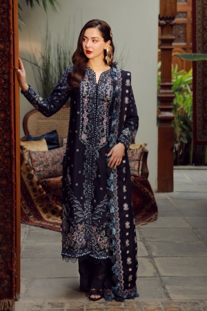 Maryam Hussain Luxury Winter Shawl Embroidered Suits Unstitched 3 Piece MH25-Roohi-03