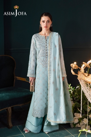 Asim Jofa Luxury Embroidered Suits Unstitched 3 Piece AJ – AJLFC-01