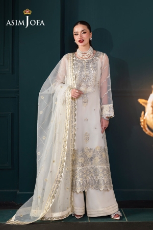 Asim Jofa Luxury Embroidered Suits Unstitched 3 Piece AJ – AJLFC-03