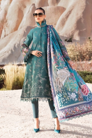 MPrints by Maria B Embroidered Suits Unstitched 3 Piece - MB25PF MPT-2007-B