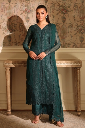 Ensembles by Azure Embroidered Unstitched Chiffon Suits 3 Piece AZU25EU ES-118 Enchanted Forest - Festive Collection