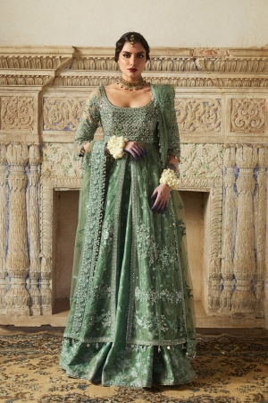Hussain Rehar Embroidered Organza Suit Unstitched 3 Piece HRR24F Parag - Formal Collection