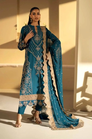 Maryum N Maria Embroidered Lawn Suit Unstitched 3 Piece MNM24EA Ania - Luxury Collection