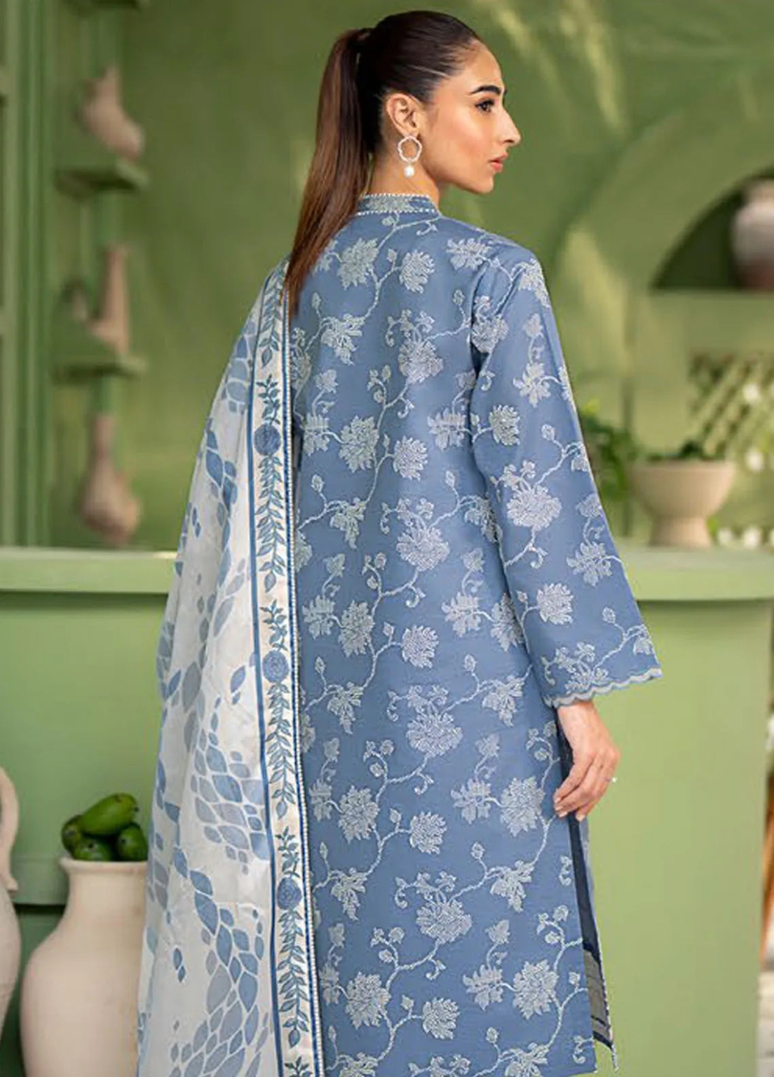 Aurelle By Seran Embroidered Net Suit Unstitched 3 Piece SRN24AL D-05 Arabella - Formal Collection