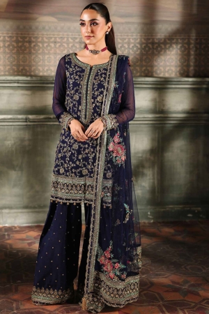 Dastan E Jashan by Charizma Embroidered Chiffon Suits Unstitched 4 Piece CRZ25DF DJW5-01 - Formals Collection