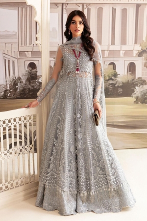 Luminara By Ayzel Embroidered Net Suits Unstitched 3 Piece AAF23L Pyrite - Wedding Collection
