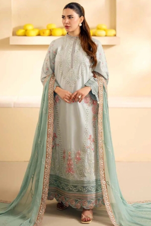 Maryum N Maria Embroidered Lawn Suit Unstitched 3 Piece MNM24EA Alisa - Luxury Collection